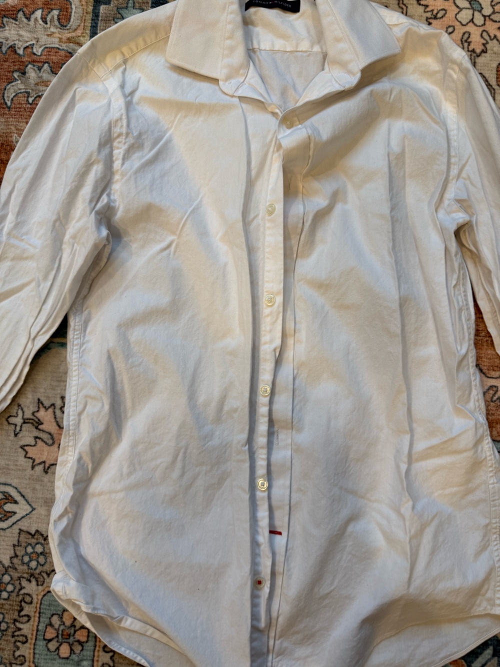 Tommy Hilfiger White Men's Button-Down Dress Shirt